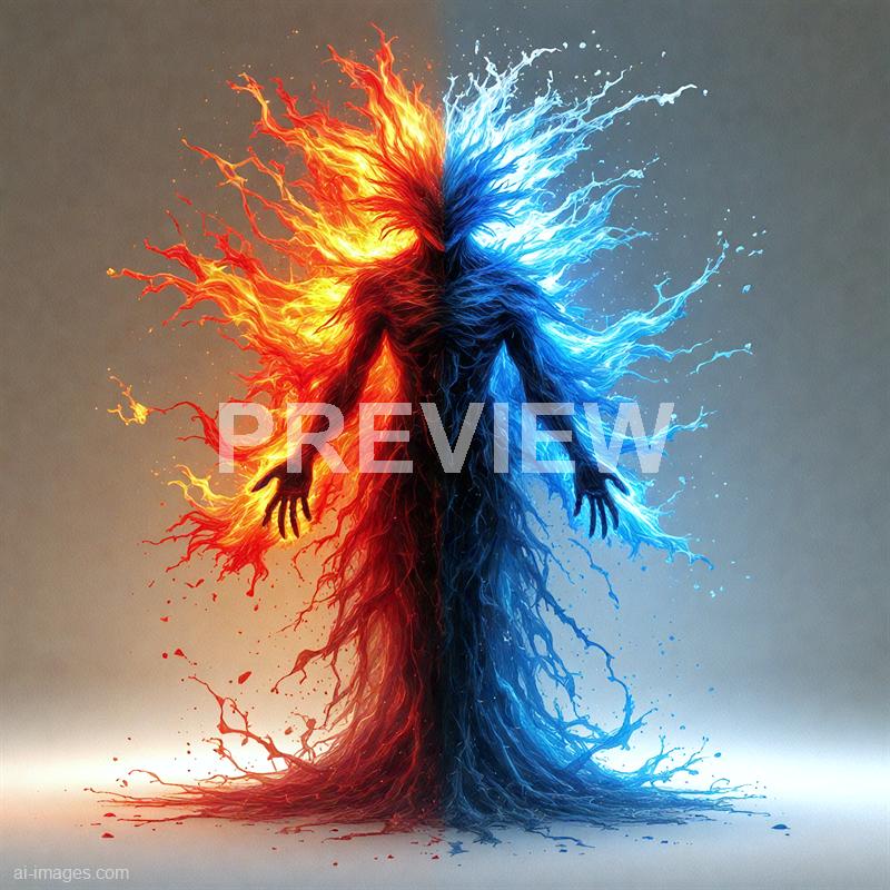 12212 - a-being-with-one-half-engulfed-in-red-flames-and-the-_250704175141_00001